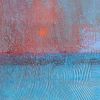 Sunset sea colour painting texture canvas