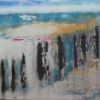 coast sea tide water painting